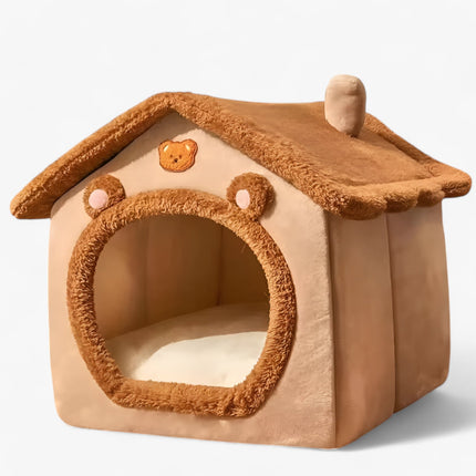 Foldable Pet House – Washable Indoor Bed for Cats and Small Dogs