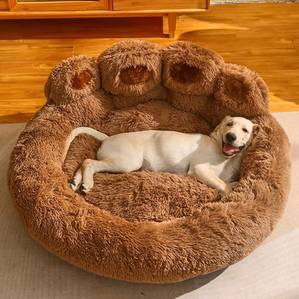 Winter Dog Bed – Plush Sofa Nest with Removable Washable Cover
