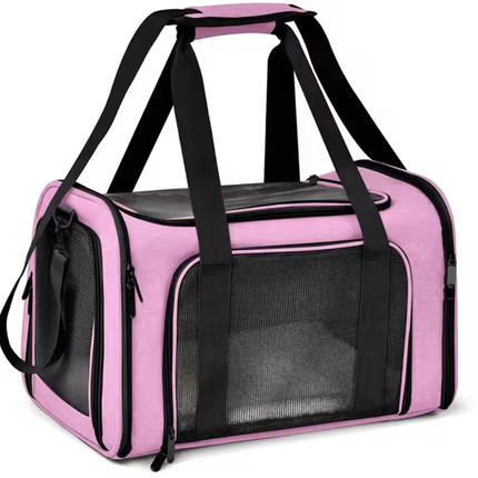 Pet Travel Carrier Bag – Soft-Sided Backpack for Small Dogs and Cats
