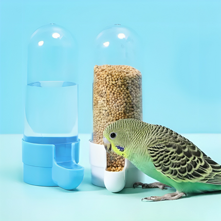 Hanging Bird Feeder & Water Dispenser for Cage