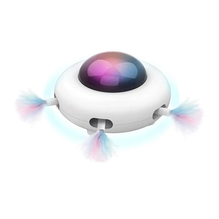 Smart UFO Cat Toy – Interactive Automatic Teaser with Light Modes