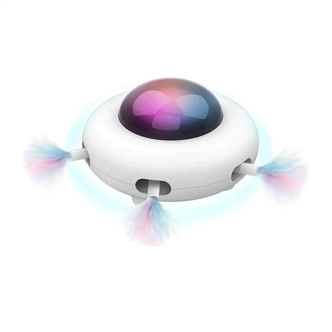 Smart UFO Cat Toy – Interactive Automatic Teaser with Light Modes