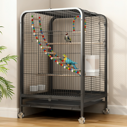 Large Bird Cage Villa - Spacious Pet Habitat
