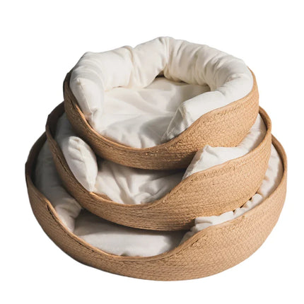 Bamboo Pet Bed - with Removable Cushion