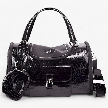 Leather Dog Carrier – Shoulder Bag for Small Dogs