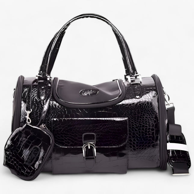 Leather Dog Carrier – Shoulder Bag for Small Dogs