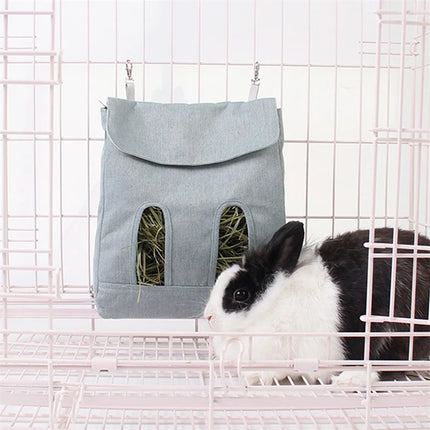 Hanging Hay Feeder Bag – For Rabbits, Guinea Pigs & Small Pets