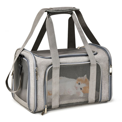 Pet Travel Carrier Bag – Soft-Sided Backpack for Small Dogs and Cats