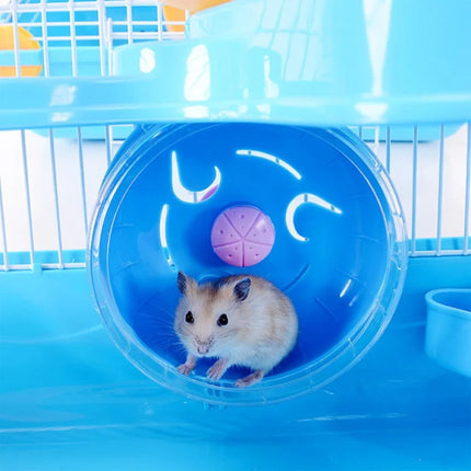 Hamster Cage with Slide – Double-Layer House for Small Rodents and Guinea Pigs