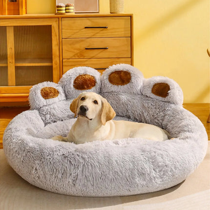 Winter Dog Bed – Plush Sofa Nest with Removable Washable Cover