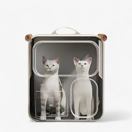 Pet Trolley Backpack – Multi-Functional Carrier with Wheels and Mesh Ventilation