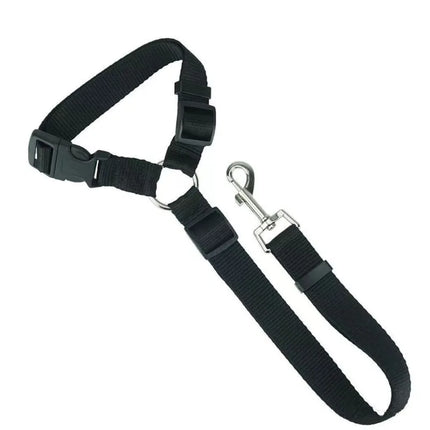 Pet Car Seat Belt – Adjustable Nylon Leash & Safety Belt for Dogs