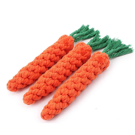 Dog Toy Rope Carrot Shape