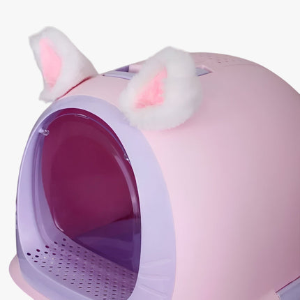 Enclosed Cat Litter Box – Large Drawer Design with Odor Filter