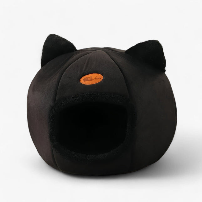 Winter Pet Bed – Washable Sleeping Cave for Cats