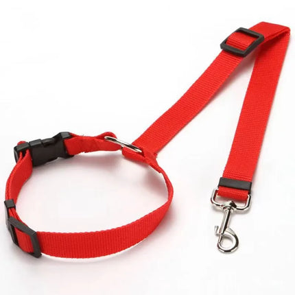 Pet Car Seat Belt – Adjustable Nylon Leash & Safety Belt for Dogs