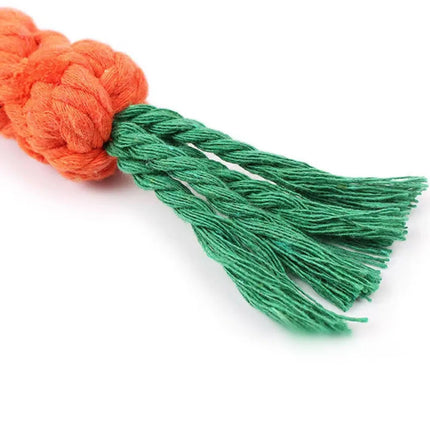 Dog Toy Rope Carrot Shape