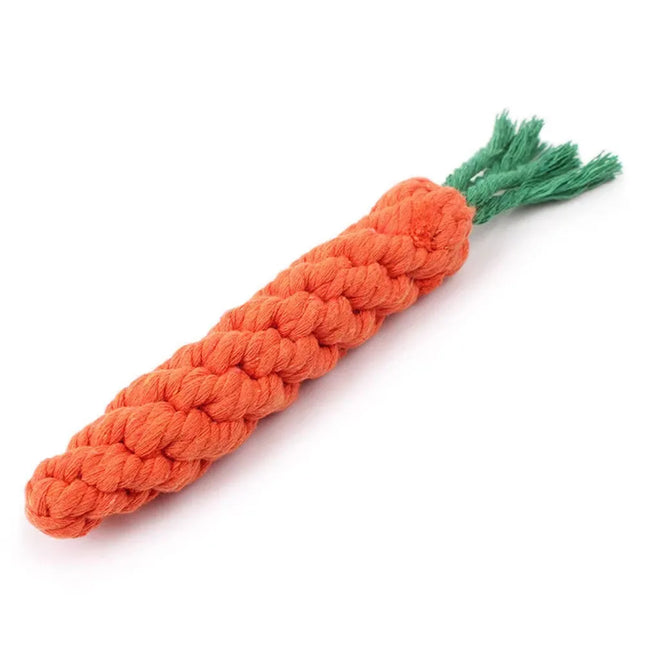 Dog Toy Rope Carrot Shape