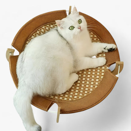 Wooden Bed with Hammock – Compact Resting Spot for Cats