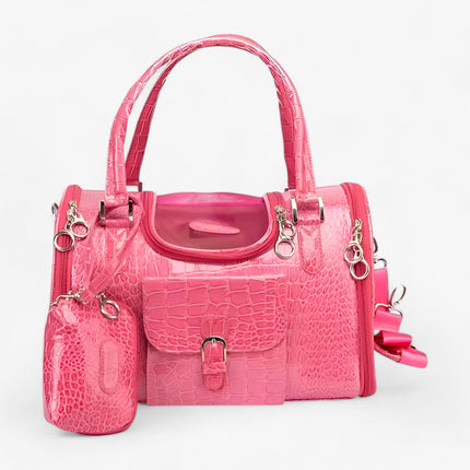 Leather Dog Carrier – Shoulder Bag for Small Dogs