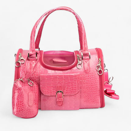 Leather Dog Carrier – Shoulder Bag for Small Dogs