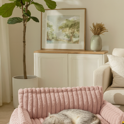 Removable Soft Pet Bed – Washable Felt Sofa for Dogs and Cats