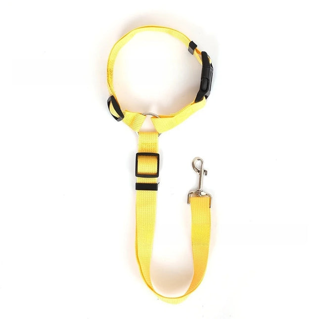 Pet Car Seat Belt – Adjustable Nylon Leash & Safety Belt for Dogs