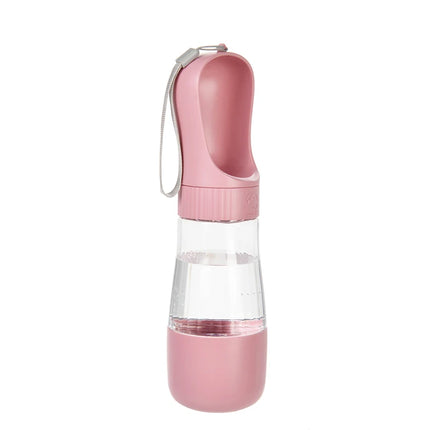 2-in-1 Portable Pet Water Bottle with Food Container – For Dogs and Cats