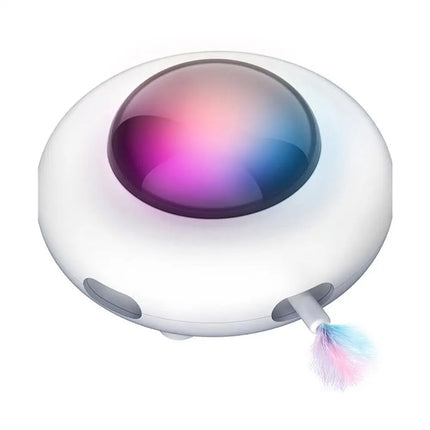 Smart UFO Cat Toy – Interactive Automatic Teaser with Light Modes