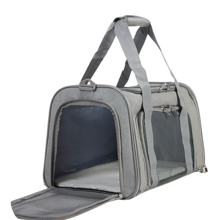 Pet Travel Carrier Bag – Soft-Sided Backpack for Small Dogs and Cats