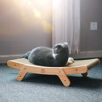 Cat Scratcher Board – 3-in-1 Wooden Frame with Removable Scratch Pads