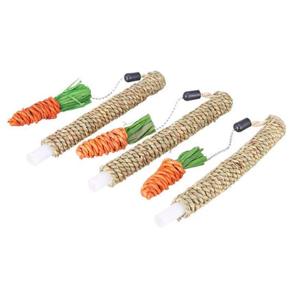Rabbit Toy Set – Wicker Grass Climbing and Chewing