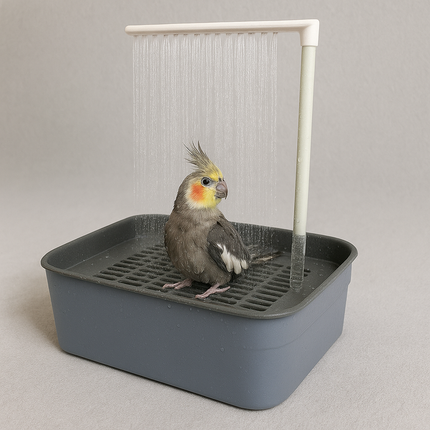 Automatic Bird Shower – Circulating Water Shower Tub for Parrots and Small Birds