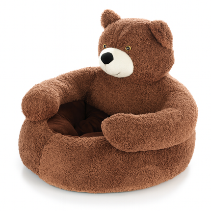 Bear Winter Pet Bed – Removable & Washable Cushion for Cats and Dogs