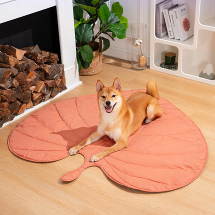 Pet Blanket – Washable Double-Sided Mat with Leaf Design for Dogs