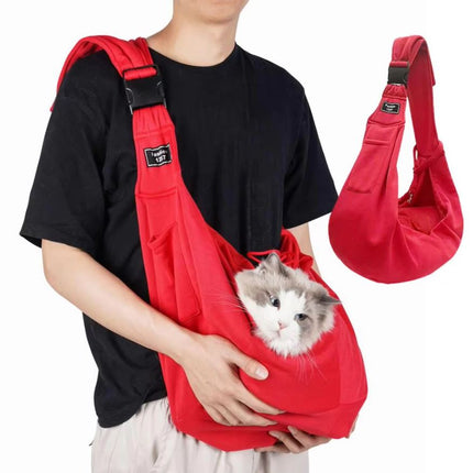 Small Pet Backpack – Shoulder Strap Carrier with Hook
