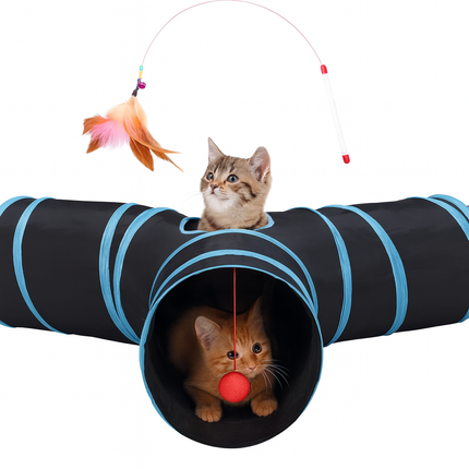 Foldable Cat Tunnel – Pop-Up Play Tube for Kittens and Cats