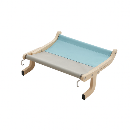 Cat Hammock Bed – Wooden Frame with Washable Cotton Canvas