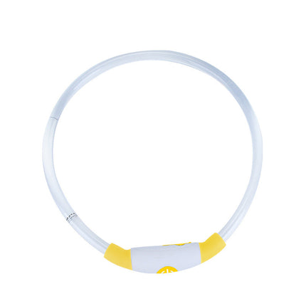 LED Dog Collar – Adjustable USB Rechargeable Light-Up for Night Visibility