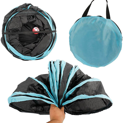 Foldable Cat Tunnel – Pop-Up Play Tube for Kittens and Cats