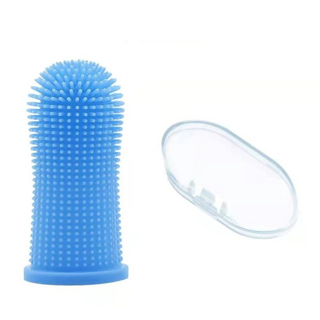 Pet Finger Toothbrush – Soft Silicone Cleaning Tool for Dogs and Cats