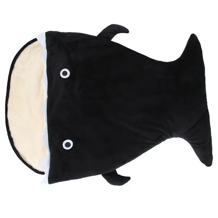 DeepCalm Pet Bed – Plush Shark-Shaped Dog Bed