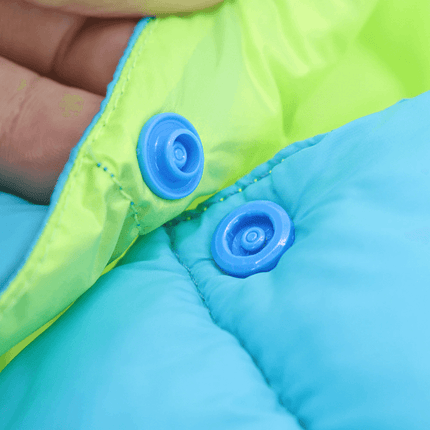 Reversible Dog Puffer Jacket – Winter Coat for Medium & Large Dogs