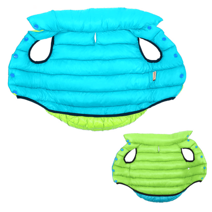 Reversible Dog Puffer Jacket – Winter Coat for Medium & Large Dogs