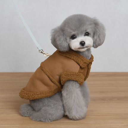 Plush Cotton Dog Jacket – Autumn and Winter Pet Vest
