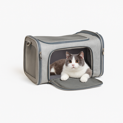 Pet Travel Carrier Bag – Soft-Sided Backpack for Small Dogs and Cats