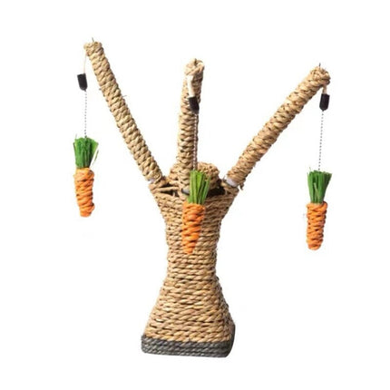 Rabbit Toy Set – Wicker Grass Climbing and Chewing