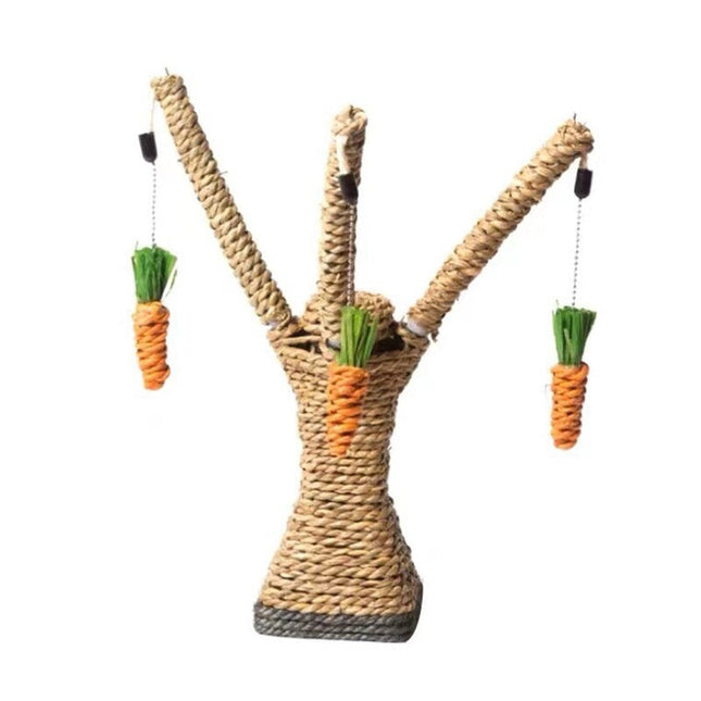 Rabbit Toy Set – Wicker Grass Climbing and Chewing
