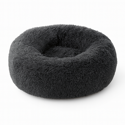 Large Plush Donut Pet Bed – Round Non-Slip Sleeping Cushion for Dogs & Cats