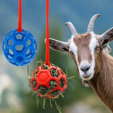 Horse Treat Ball – Hanging Hay Feeder Toy for Horses and Livestock
